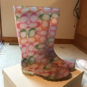 Coach rain boots